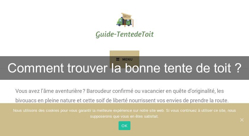 Comment trouver la bonne tente de toit ?