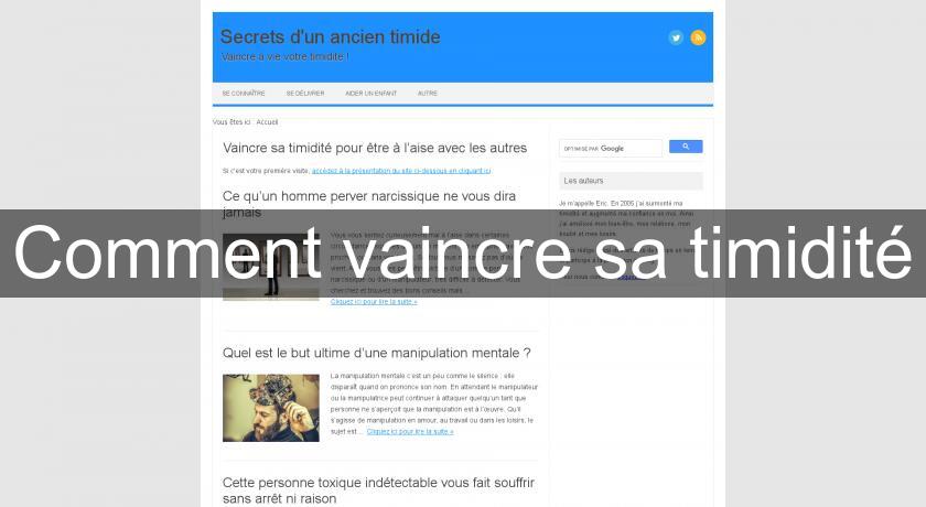 Comment vaincre sa timidité Comment vaincre sa timidité