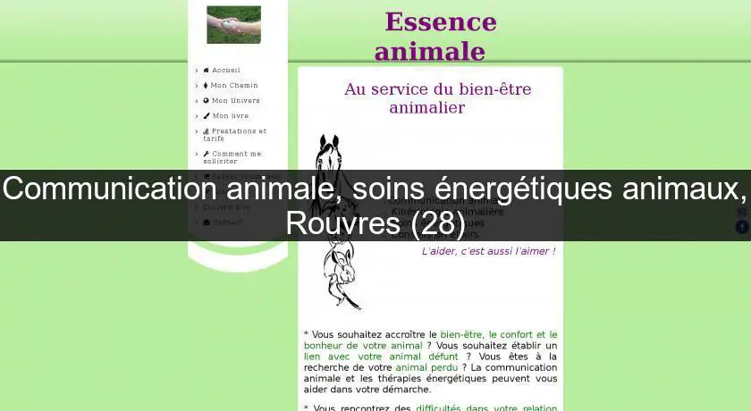 Communication animale, soins énergétiques animaux, Rouvres (28)