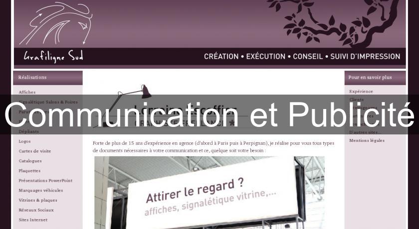 Communication et Publicité Communication et Publicité