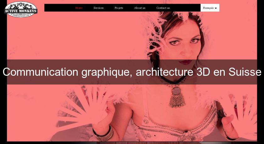 Communication graphique, architecture 3D en Suisse