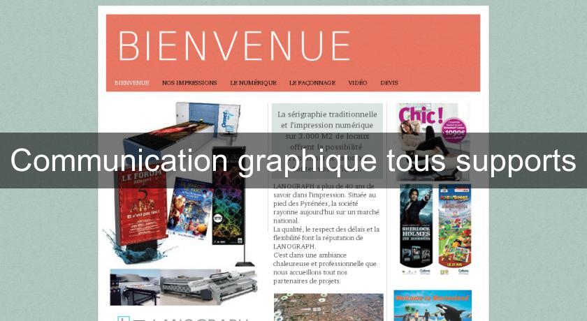 Communication graphique tous supports Communication graphique tous supports