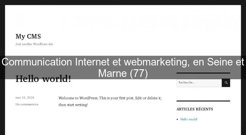 Communication Internet et webmarketing, en Seine et Marne (77)