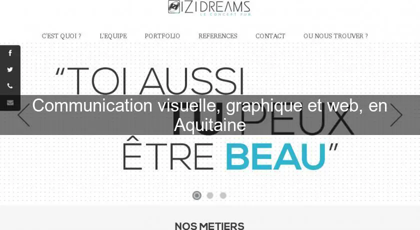Communication visuelle, graphique et web, en Aquitaine