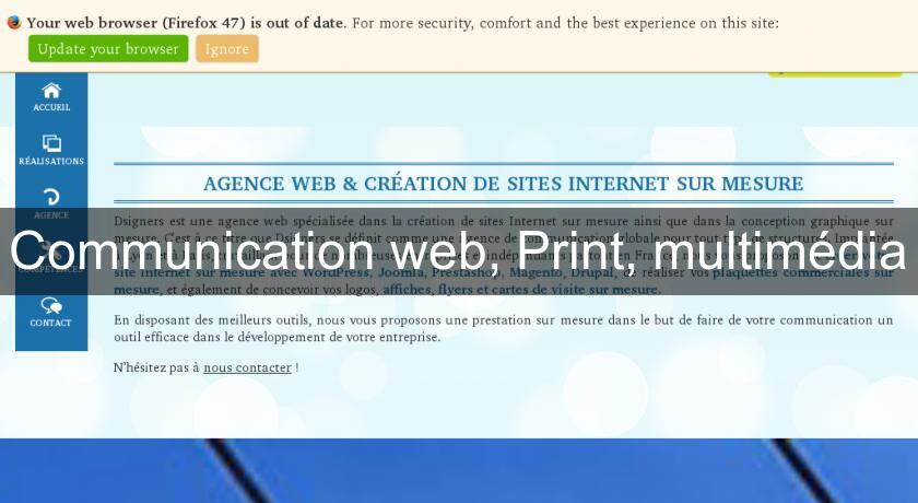 Communication web, Print, multimédia Communication web, Print, multimédia