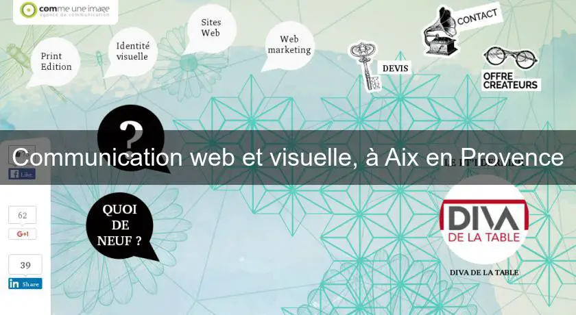 Communication web et visuelle, à Aix en Provence