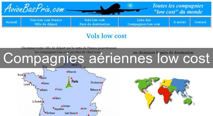 Compagnies aériennes low cost Compagnies aériennes low cost