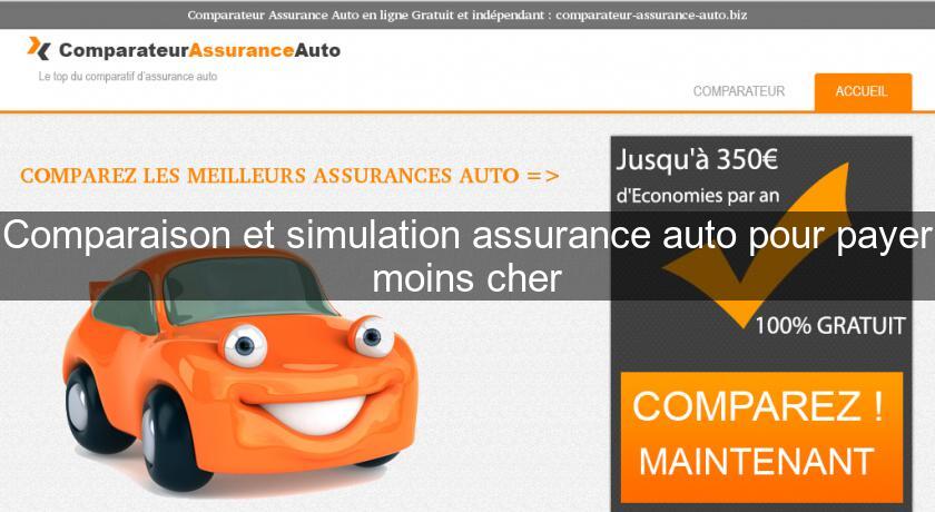 Comparaison et simulation assurance auto pour payer moins cher Comparaison et simulation assurance auto pour payer moins cher