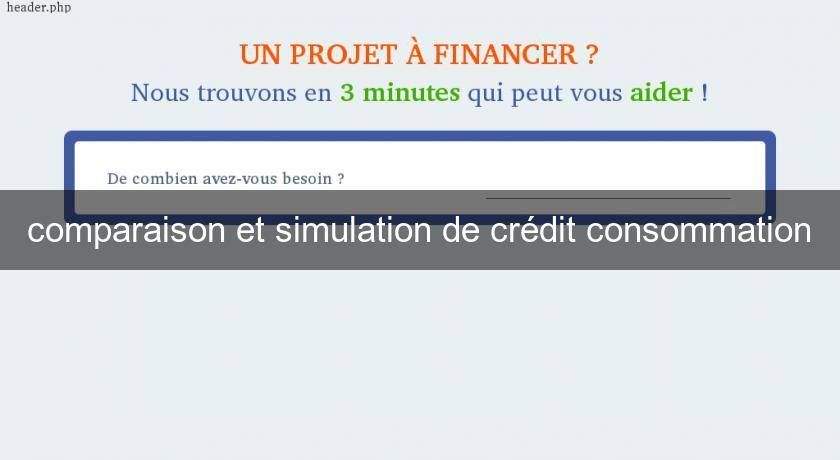 comparaison et simulation de crédit consommation comparaison et simulation de crédit consommation
