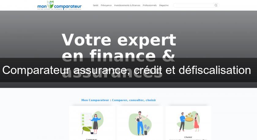 Comparateur assurance, crédit et défiscalisation Comparateur assurance, crédit et défiscalisation