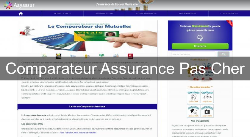 Comparateur Assurance Pas Cher