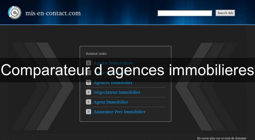 Comparateur d'agences immobilieres