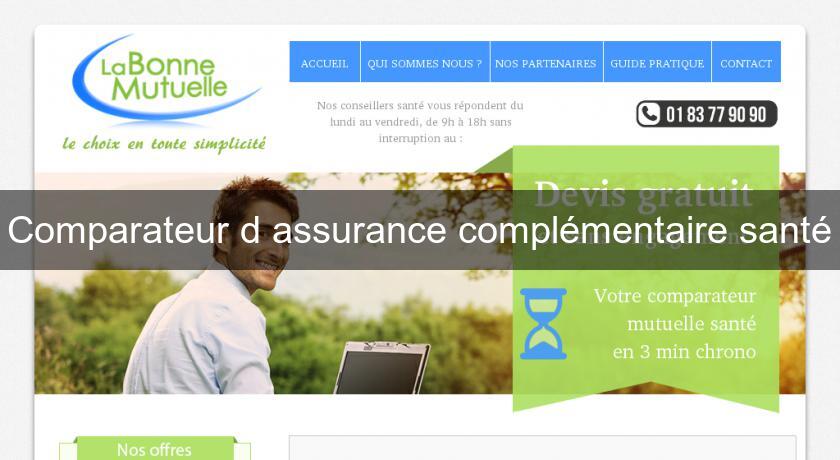 Comparateur d'assurance complémentaire santé Comparateur d'assurance complémentaire santé