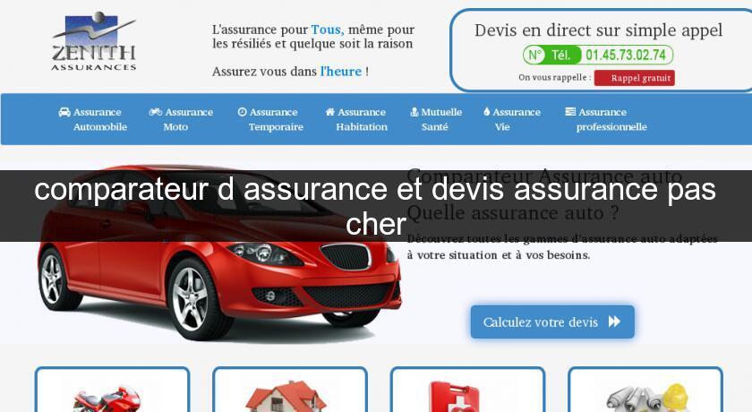 comparateur d'assurance et devis assurance pas cher