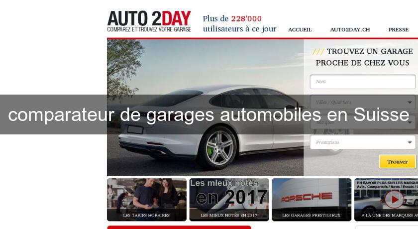 comparateur de garages automobiles en Suisse