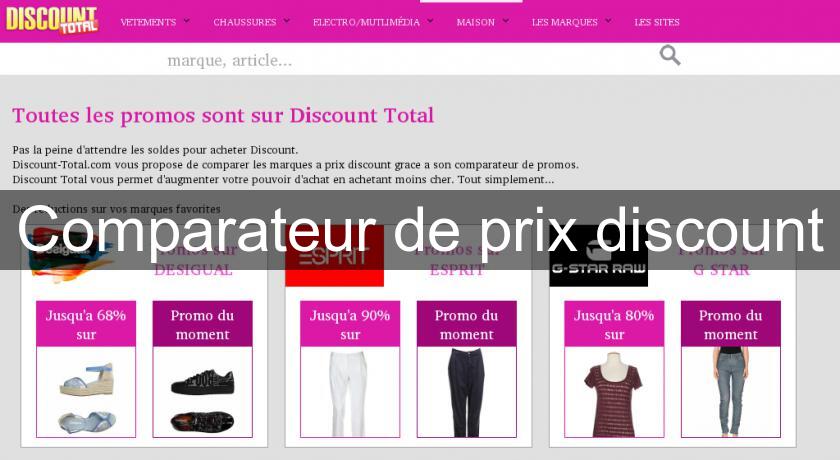 Comparateur de prix discount