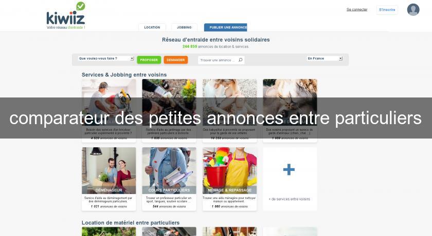 comparateur des petites annonces entre particuliers