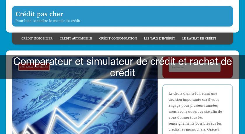 Comparateur et simulateur de crédit et rachat de crédit