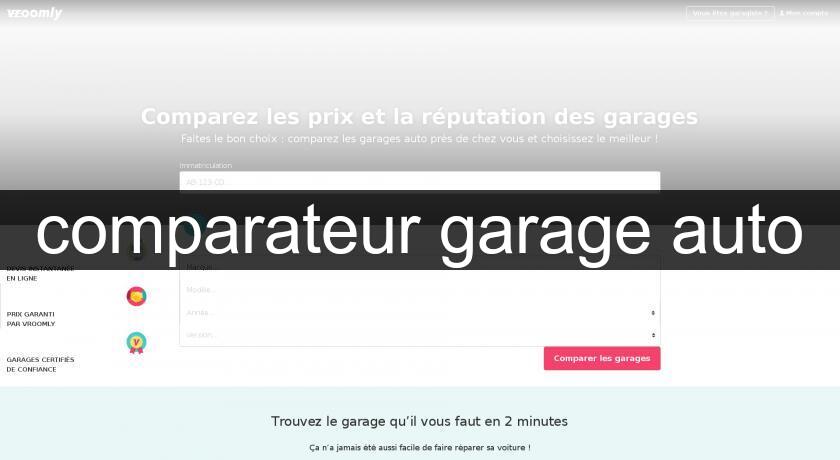 comparateur garage auto