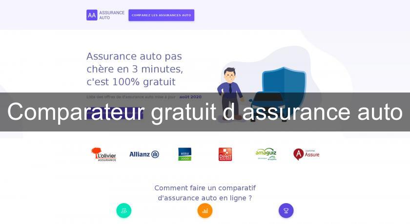 Comparateur gratuit d'assurance auto Comparateur gratuit d'assurance auto
