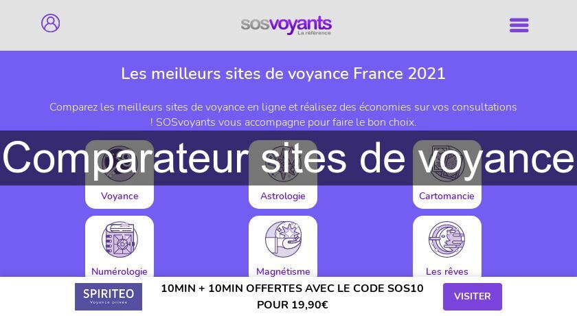 Comparateur sites de voyance