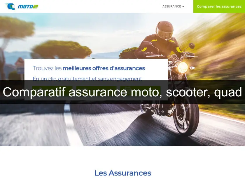 Comparatif assurance moto, scooter, quad