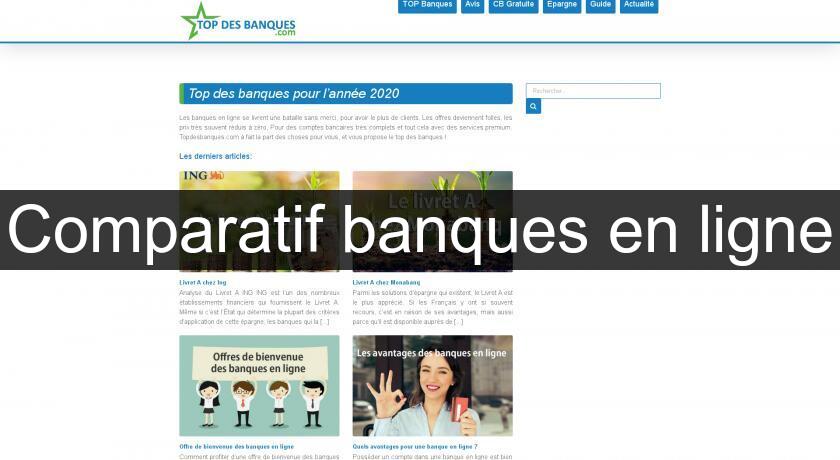 Comparatif banques en ligne