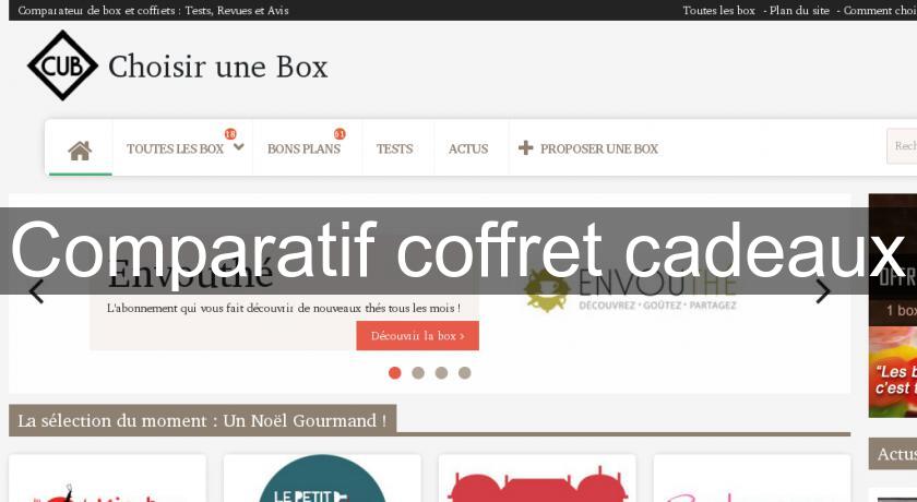 Comparatif coffret cadeaux