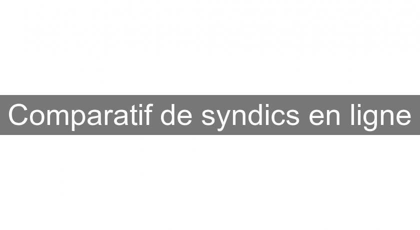 Comparatif de syndics en ligne Comparatif de syndics en ligne