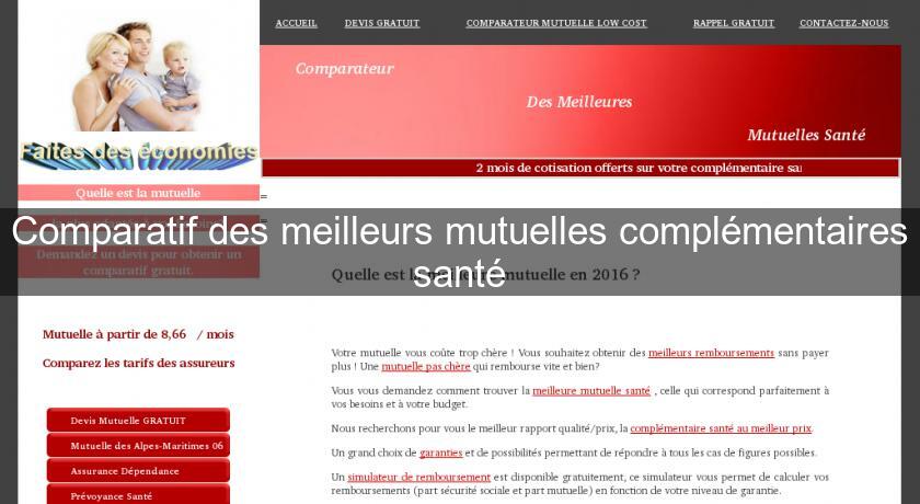 Comparatif des meilleurs mutuelles complémentaires santé Comparatif des meilleurs mutuelles complémentaires santé