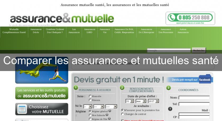 Comparer les assurances et mutuelles santé Comparer les assurances et mutuelles santé