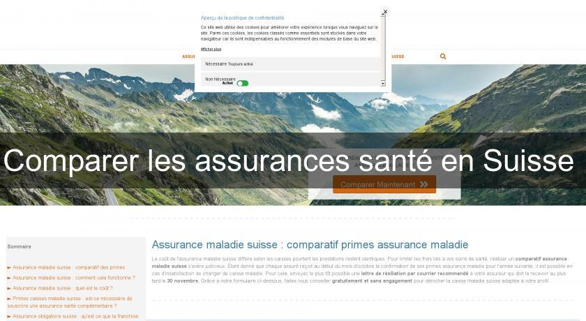Comparer les assurances santé en Suisse 