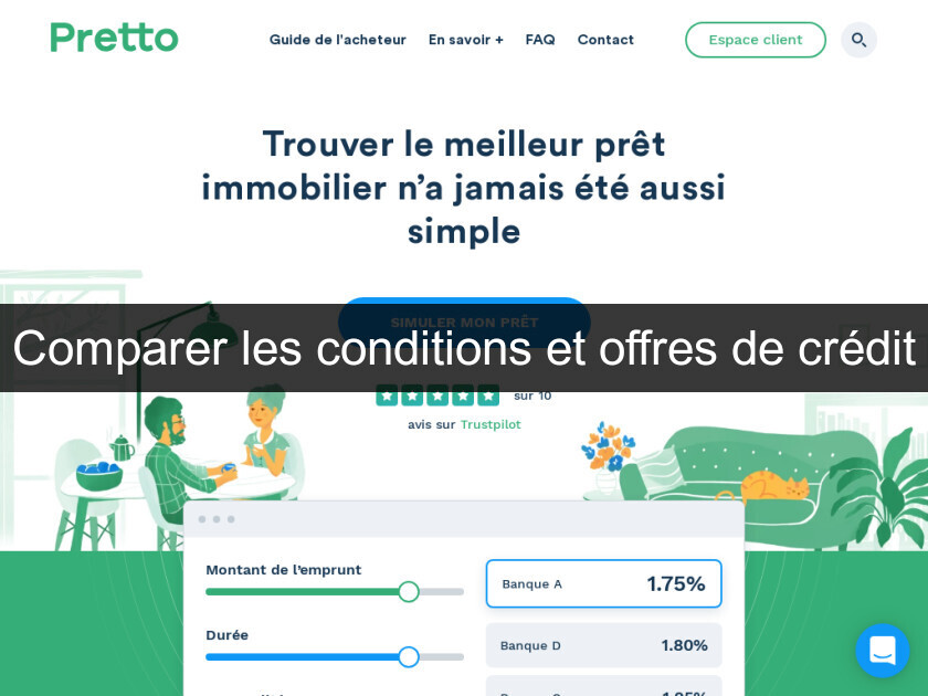 Comparer les conditions et offres de crédit