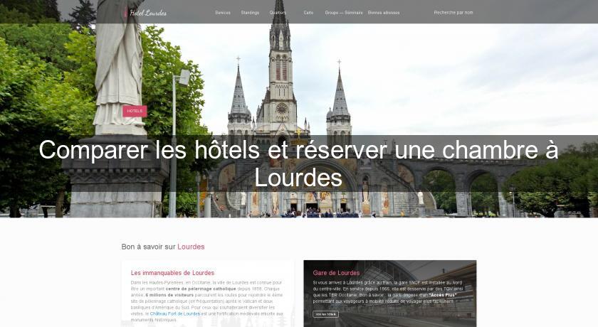 Comparer les hôtels et réserver une chambre à Lourdes