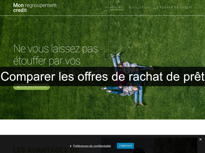 Comparer les offres de rachat de prêt Comparer les offres de rachat de prêt