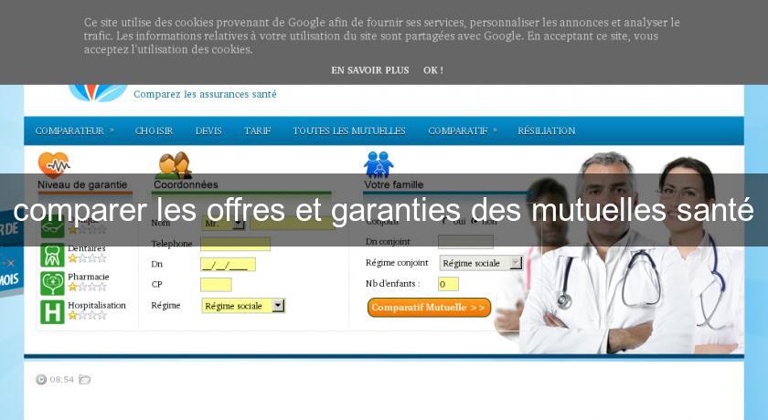 comparer les offres et garanties des mutuelles santé