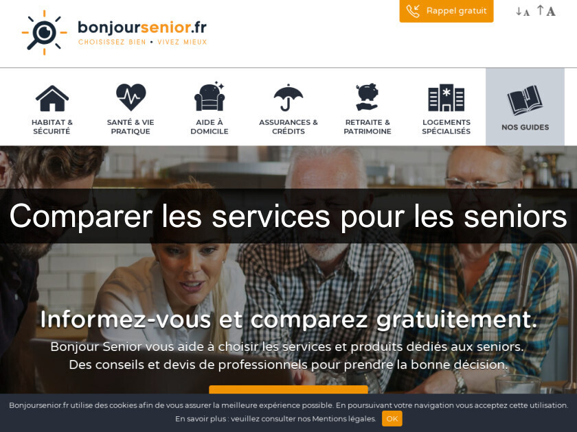 Comparer les services pour les seniors Comparer les services pour les seniors