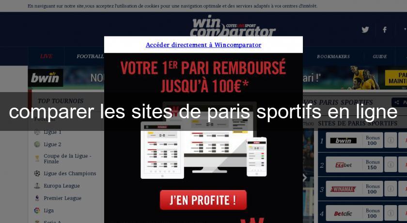 comparer les sites de paris sportifs en ligne