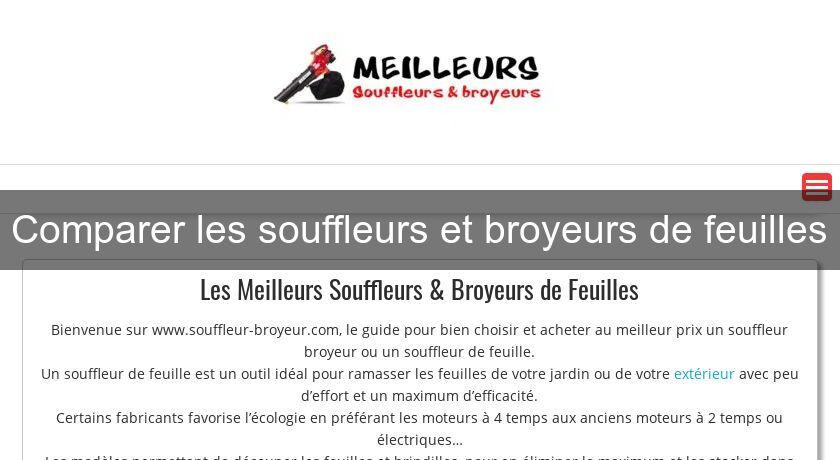 Comparer les souffleurs et broyeurs de feuilles Comparer les souffleurs et broyeurs de feuilles