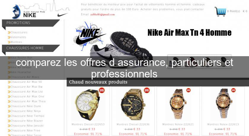 comparez les offres d'assurance, particuliers et professionnels comparez les offres d'assurance, particuliers et professionnels