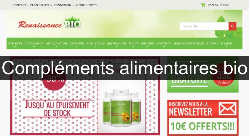 Compléments alimentaires bio