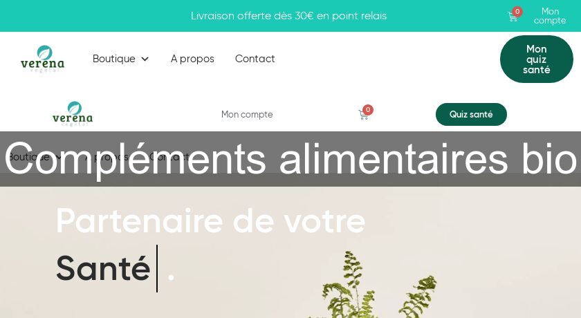 Compléments alimentaires bio Compléments alimentaires bio