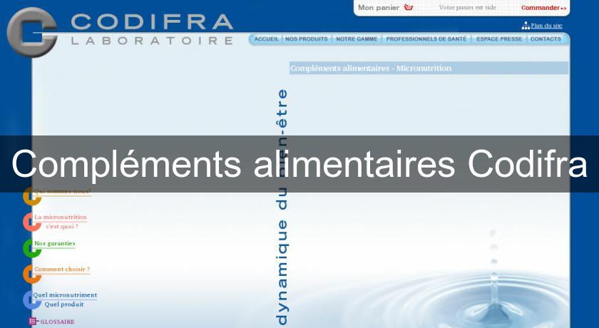 Compléments alimentaires Codifra Compléments alimentaires Codifra