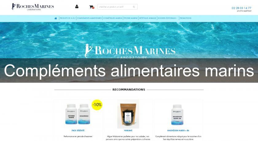 Compléments alimentaires marins Compléments alimentaires marins