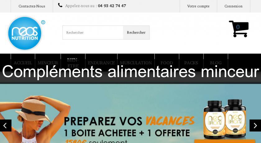 Compléments alimentaires minceur Compléments alimentaires minceur
