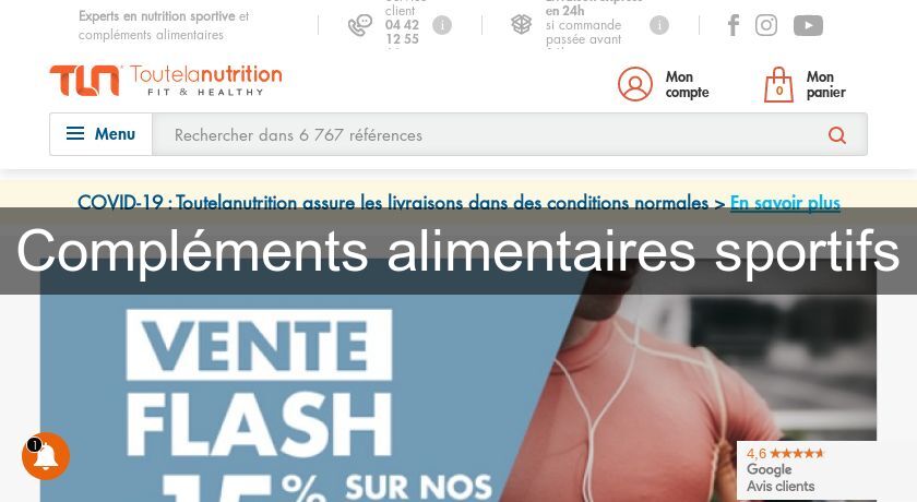 Compléments alimentaires sportifs