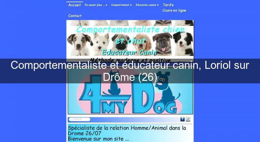 Comportementaliste et éducateur canin, Loriol sur Drôme (26)
