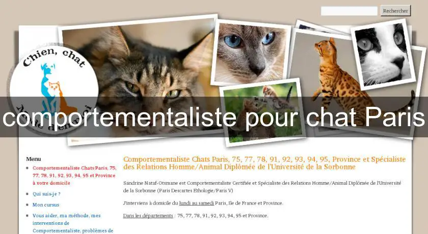 comportementaliste pour chat Paris