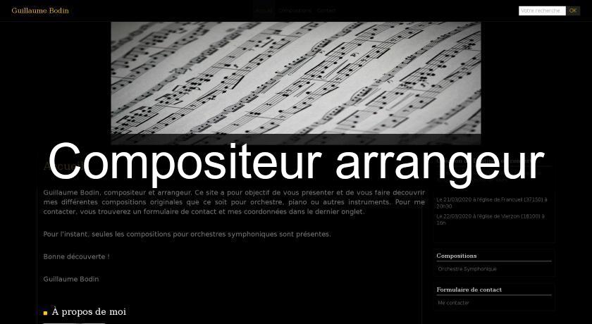 Compositeur arrangeur Compositeur arrangeur