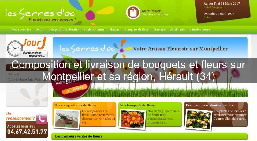 composition et livraison de bouquets et fleurs sur montpellier et sa